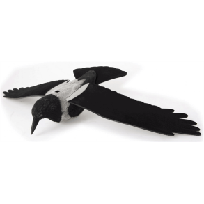 Lokkefugl Krage Gr/Sort | M/eva Vinger M/Spyd M/Flock