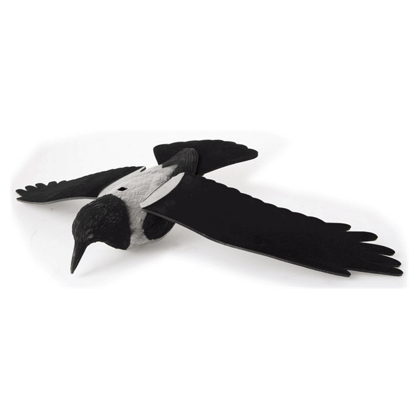 Lokkefugl Krage Gr/Sort | M/eva Vinger M/Spyd M/Flock