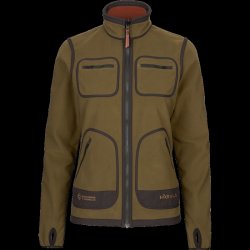 Hrkila Kamko Fleece Kvinder (Dark olive/Arabian spice)
