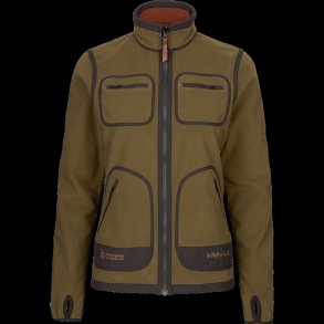 Hrkila Kamko Fleece Kvinder (Dark olive/Arabian spice)