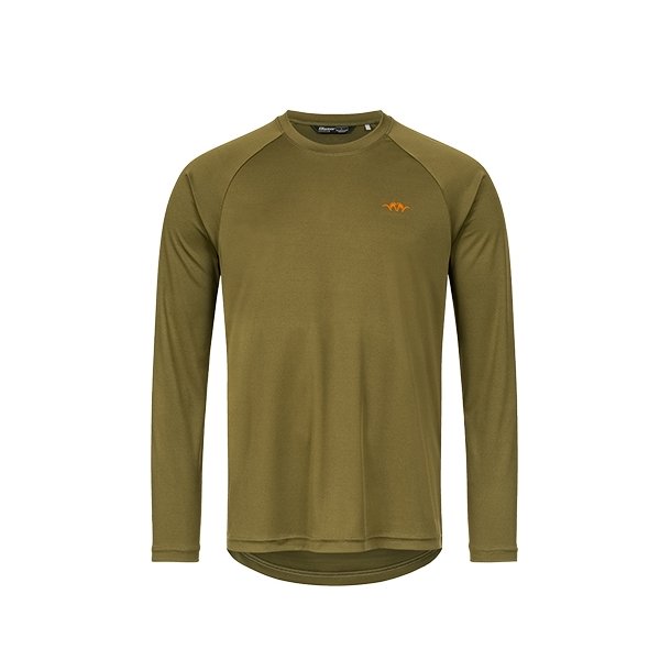 Blaser Langrmet T-shirt | Dark Oliven TECH 23