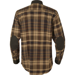 Pajala skjorte Beige w/brown