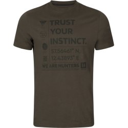 Hrkila Instinct S/S t-shirt Shadow brown