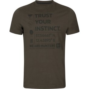 Hrkila Instinct S/S t-shirt Shadow brown