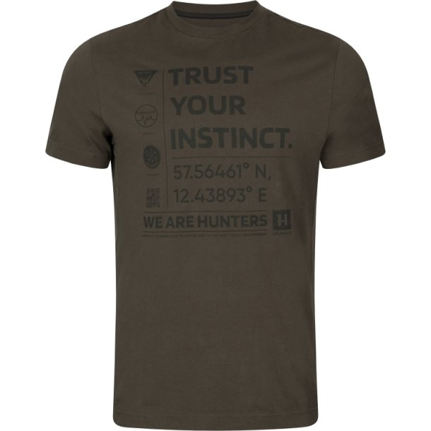 Hrkila Instinct S/S t-shirt Shadow brown