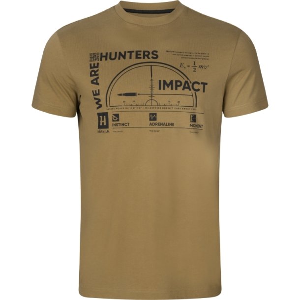 Hrkila Impact S/S t-shirt Golden brown