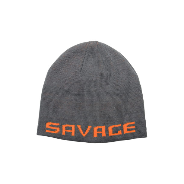 Savage Gear LOGO BEANIE ONE SIZE ROCK GREY/ORANGE