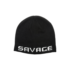 Savage Gear LOGO BEANIE ONE SIZE BLACK/WHITE