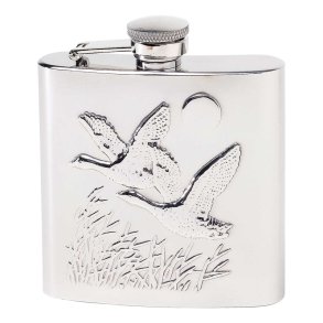 Herbertz Lommeflaske, rustfrit stl, 177 ml, jagtmotiv