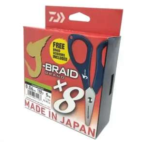 Daiwa J-BraidX8 Grand Fletline Dark green 135m inkl. Saks