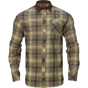 Hrkila Driven Hunt flannel skjorte - Light teak