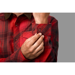 Hrkila Driven Hunt flannel skjorte - Red/Black