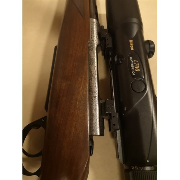 Antonio Zoli lux 6,5 x 55 med nikon L700 4-12 x 42 kikkert(med laser afstandsmler)