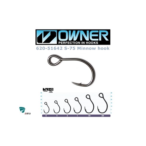 Owner S-75 Minnow Single Hook