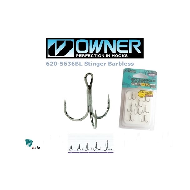 Owner ST36BCBL Stinger Trekrog Barbless