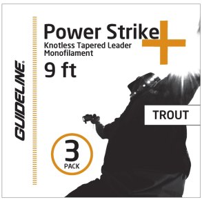 Guideline Power Strike 9' 3-Pack Leader