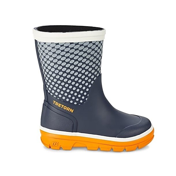 Tretorn Aktiv Dot Navy/Neon Orange Brne gummistvle