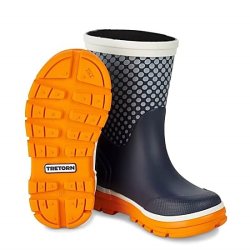 Tretorn Aktiv Dot Navy/Neon Orange Brne gummistvle