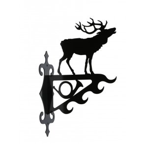 Vildtkrog Kronhjort | Sort Metal | Stor