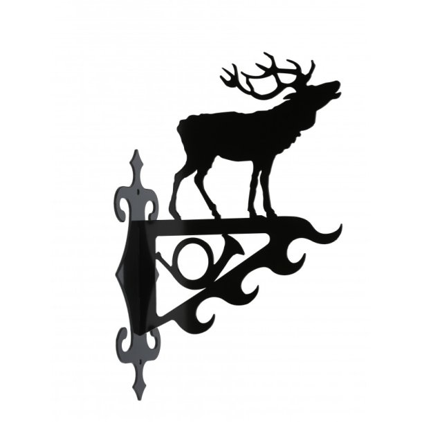 Vildtkrog Kronhjort | Sort Metal | Stor