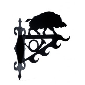 Vildtkrog Vildsvin | Sort Metal | Stor
