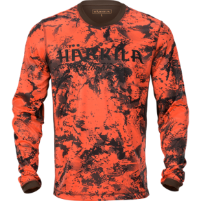 Wildboar Pro L/S t-shirt AXIS MSP Orange Blaze/Shadow brown