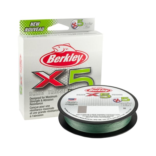 Berkley x9 Gevlochten Lijn Low-Vis Green 300m