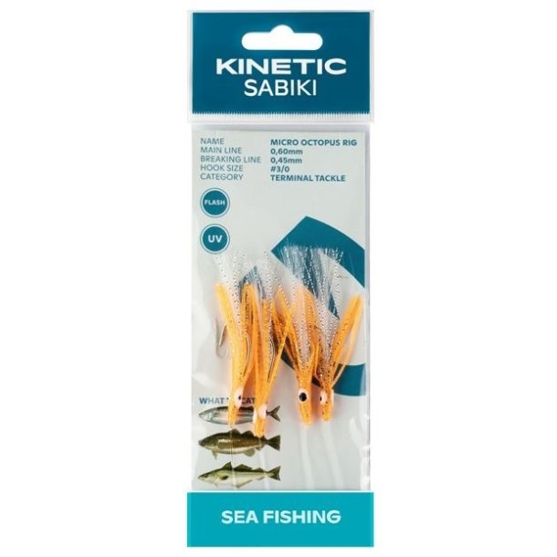 Kinetic Sabiki Micro Octopus Rig - Rigs - Seatrout APS